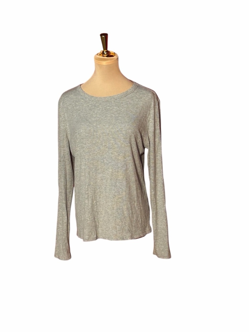 Zeagoo Light Gray Long Sleeve Crewneck Top Size 2XL